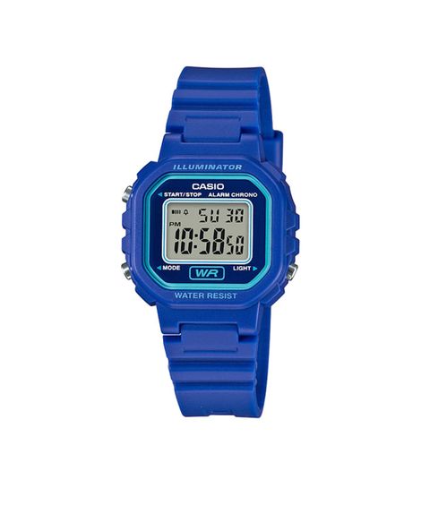 Relógio casio Feminino digital - LA-20WH-2ADF azul