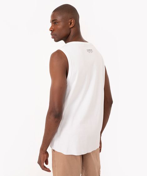 regata de algodão classics canelada off white