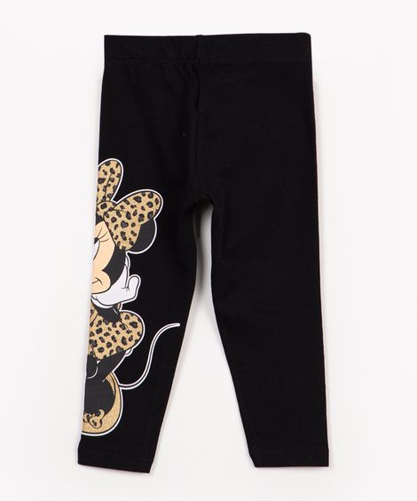 calça legging infantil minnie preto