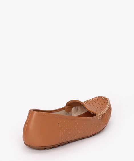 mocassim com micro furos vizzano caramelo