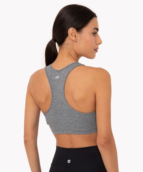 top new decote nadador sem bojo esportivo cinza
