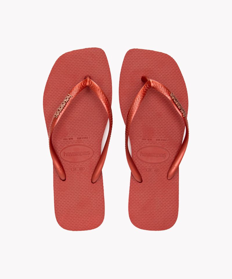 chinelo havaianas slim square velvet preto - C&A