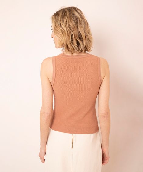regata de tricot mindset rosa velho
