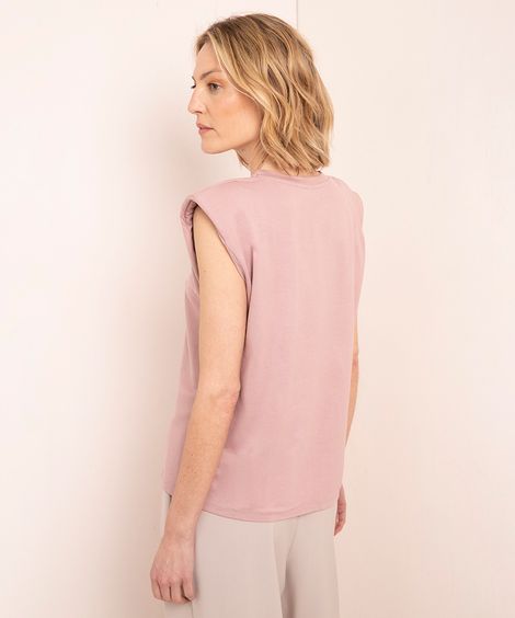blusa muscle tee mindset rosa velho
