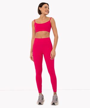 Calça Legging Feminina Esportiva Ace Texturizada Azul Escuro