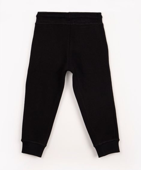 calça de moletom infantil com bolsos preto