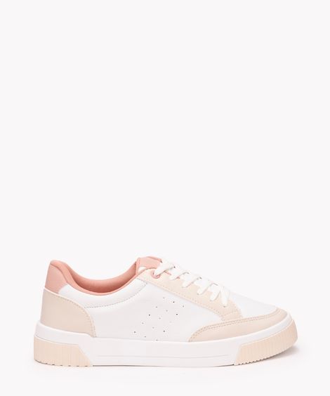 tênis casual com recortes oneself off white