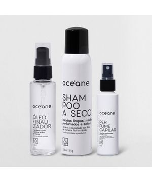 Kit Perfume Capilar + Shampoo a Seco + Óleo Finalizador Capilar (3 Produtos) Océane