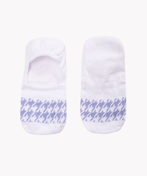 meia invisível pied poule multicor