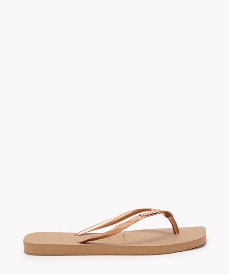 chinelo havaianas slim square rose