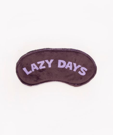 apoio de pescoço com máscara de dormir lazy days lilás