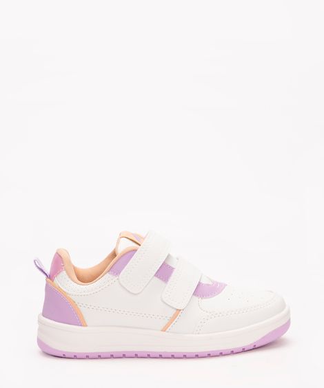 tênis infantil com velcro lilás