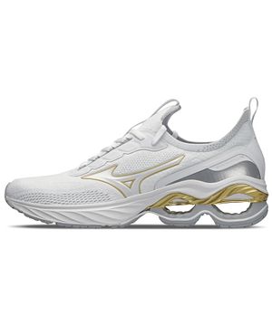 Tênis de Corrida Unissex Mizuno Wave Invictus 4 Branco