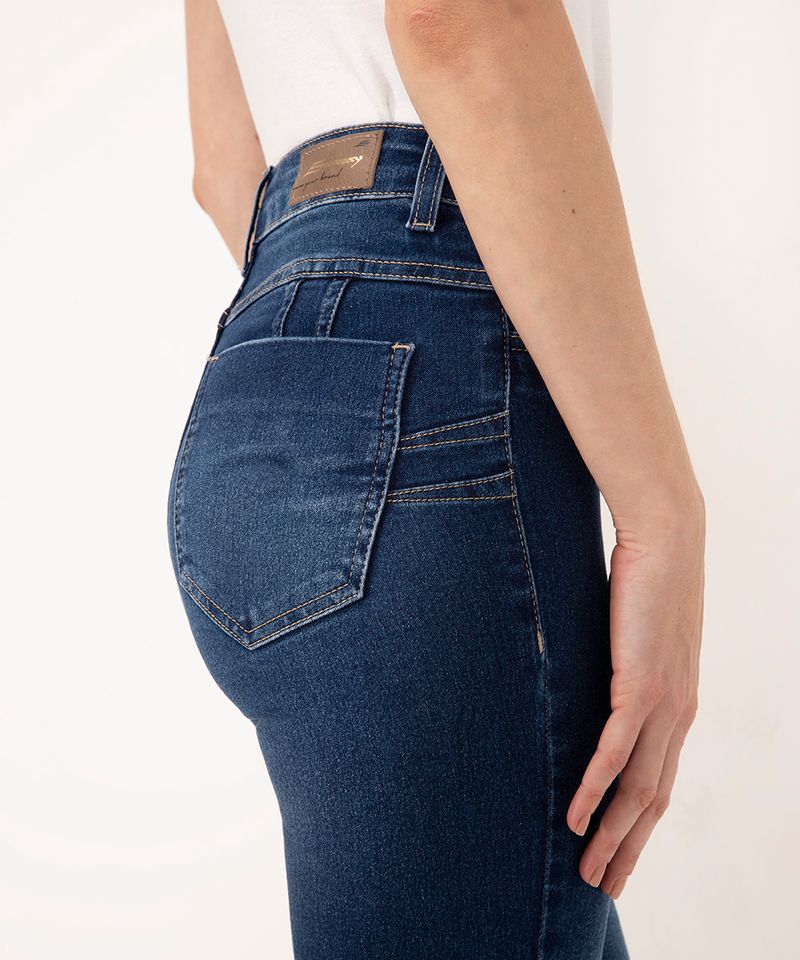 Cigarrete Jeans Alta Levanta Bumbum Com Elastano - Restrito Jeans