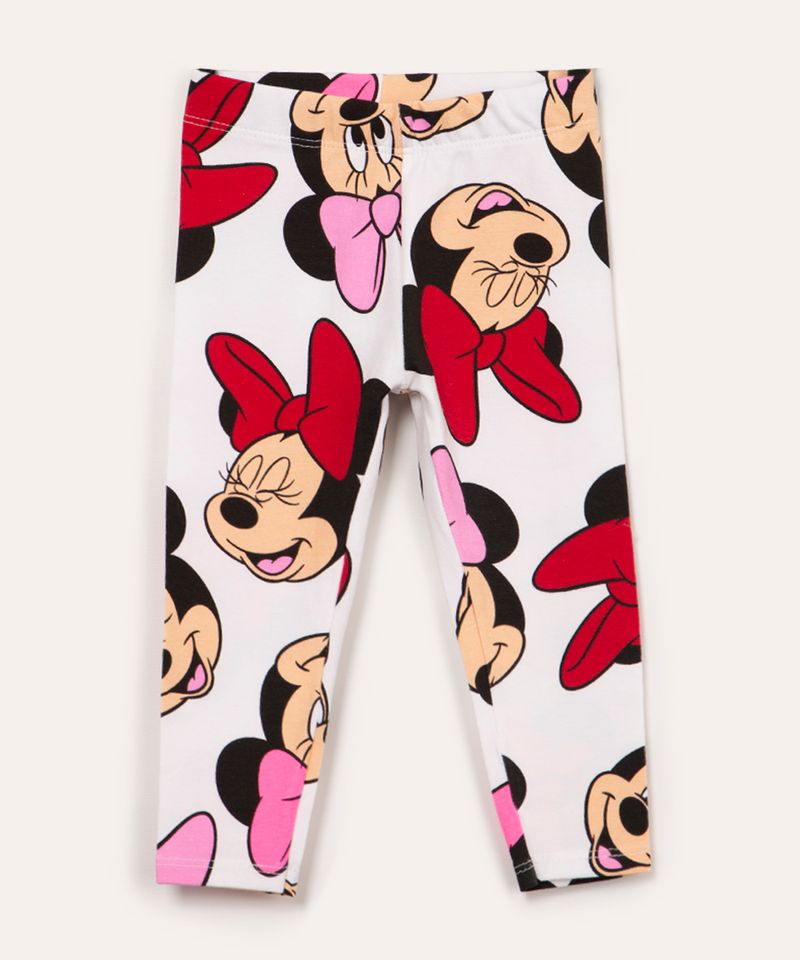 Calça Legging Infantil Minnie Mouse Disney Marinho