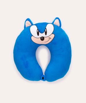 apoio de pescoço infantil Sonic azul