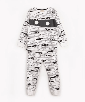 pijama de algodão infantil múmia off white