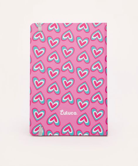 caderno capa dura luluca sonhar e realizar rosa
