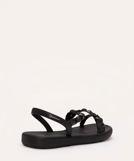 rasteirinha meu sol com tachas Ipanema preta