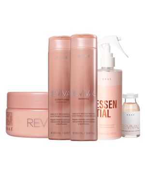 Kit Braé Revival 4 Produtos com Ampola de Reconstrução