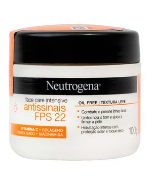 Hidratante Facial Neutrogena Face Care Antissinais Dia FPS 22