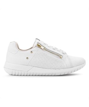 Tênis Usaflex Casual Ziper Feminino Branco