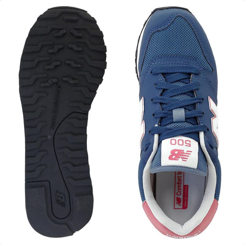 New balance 500 sales feminino azul marinho