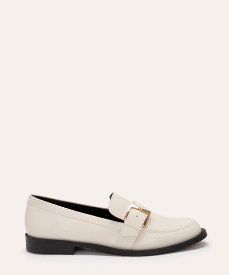 mocassim com fivela mindset off white