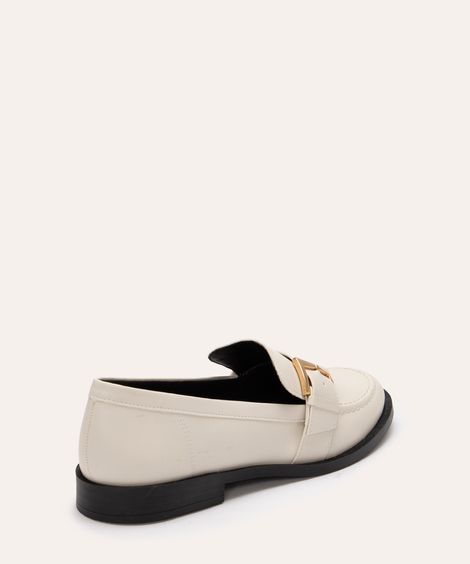 mocassim com fivela mindset off white