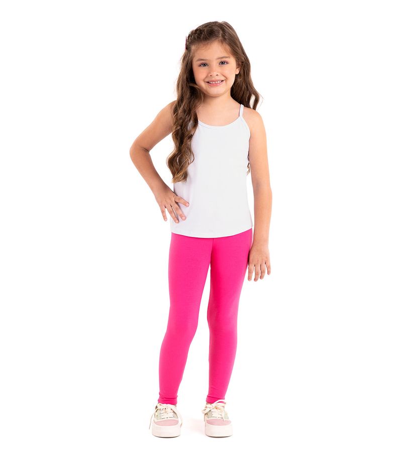 calça legging infantil feminina rovitex kids rosa - C&A