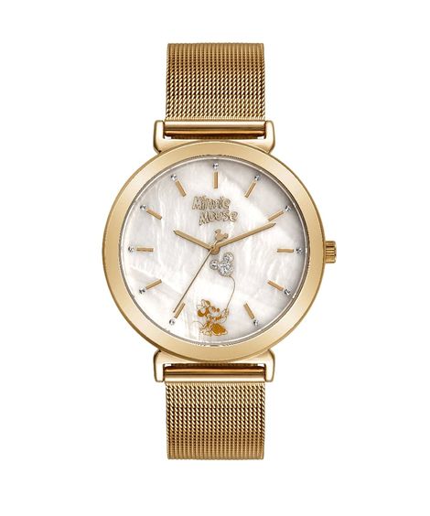 Relógio Analógico Disney 99655LPMEDS1 dourado