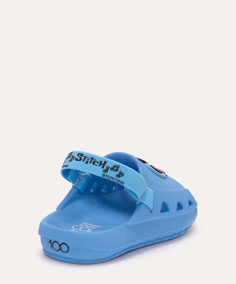 sandália infantil lilo e stitch com elástico azul - azul