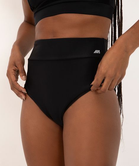 calcinha hot pant com bolso esportivo preto