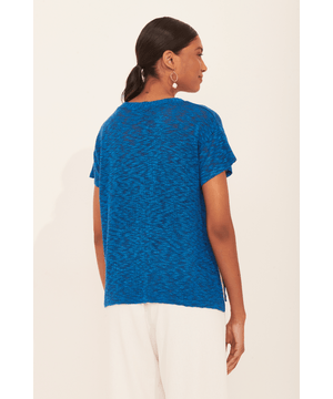 blusa tricot flame lais Garage Azul Marinho