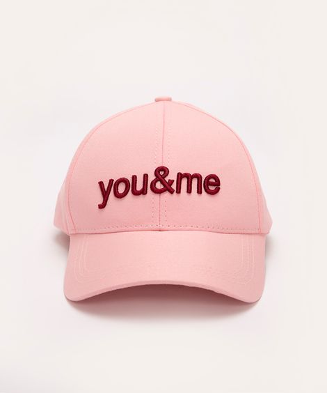 boné aba curva you me rosa