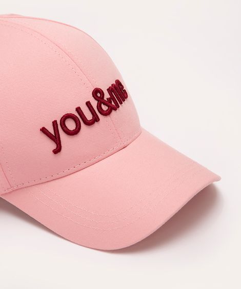 boné aba curva you me rosa