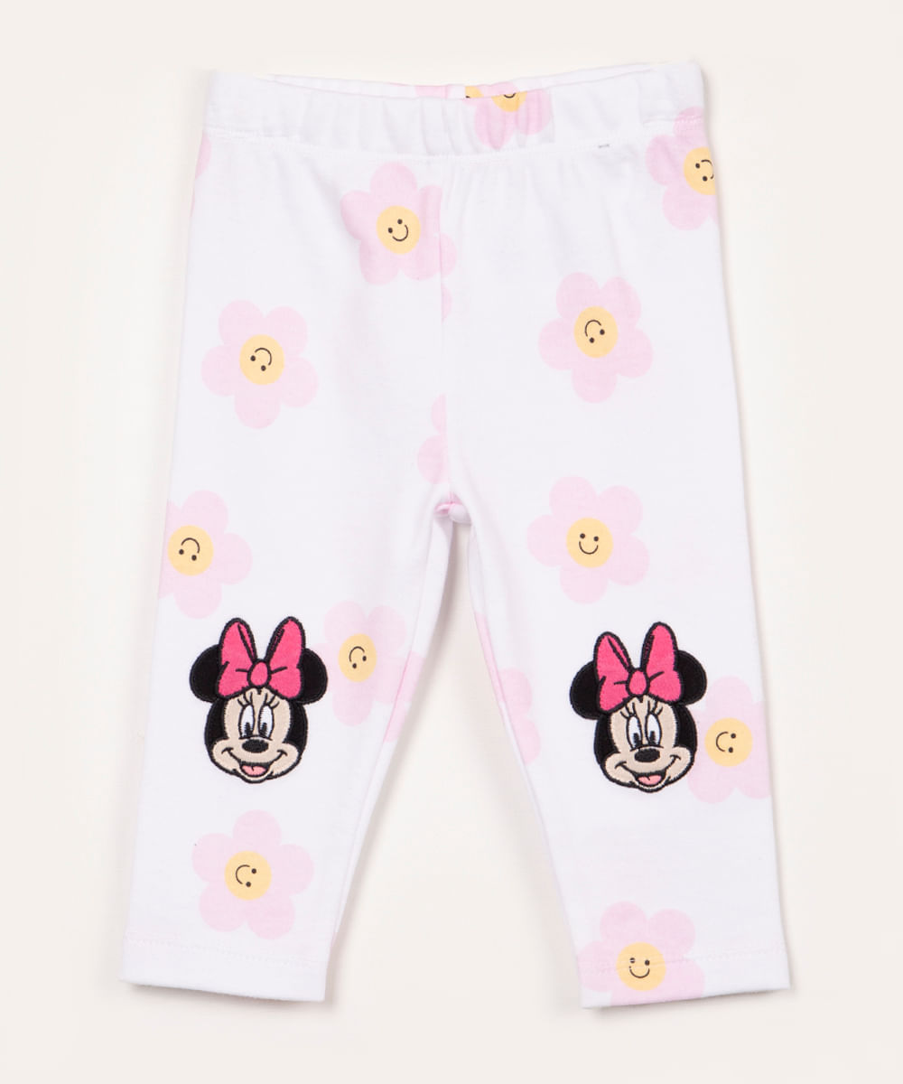 Kit Calça Legging Infantil Disney Minnie - Love Box Baby & Kids