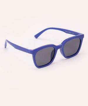 óculos de sol infantil quadrado com proteção uv azul