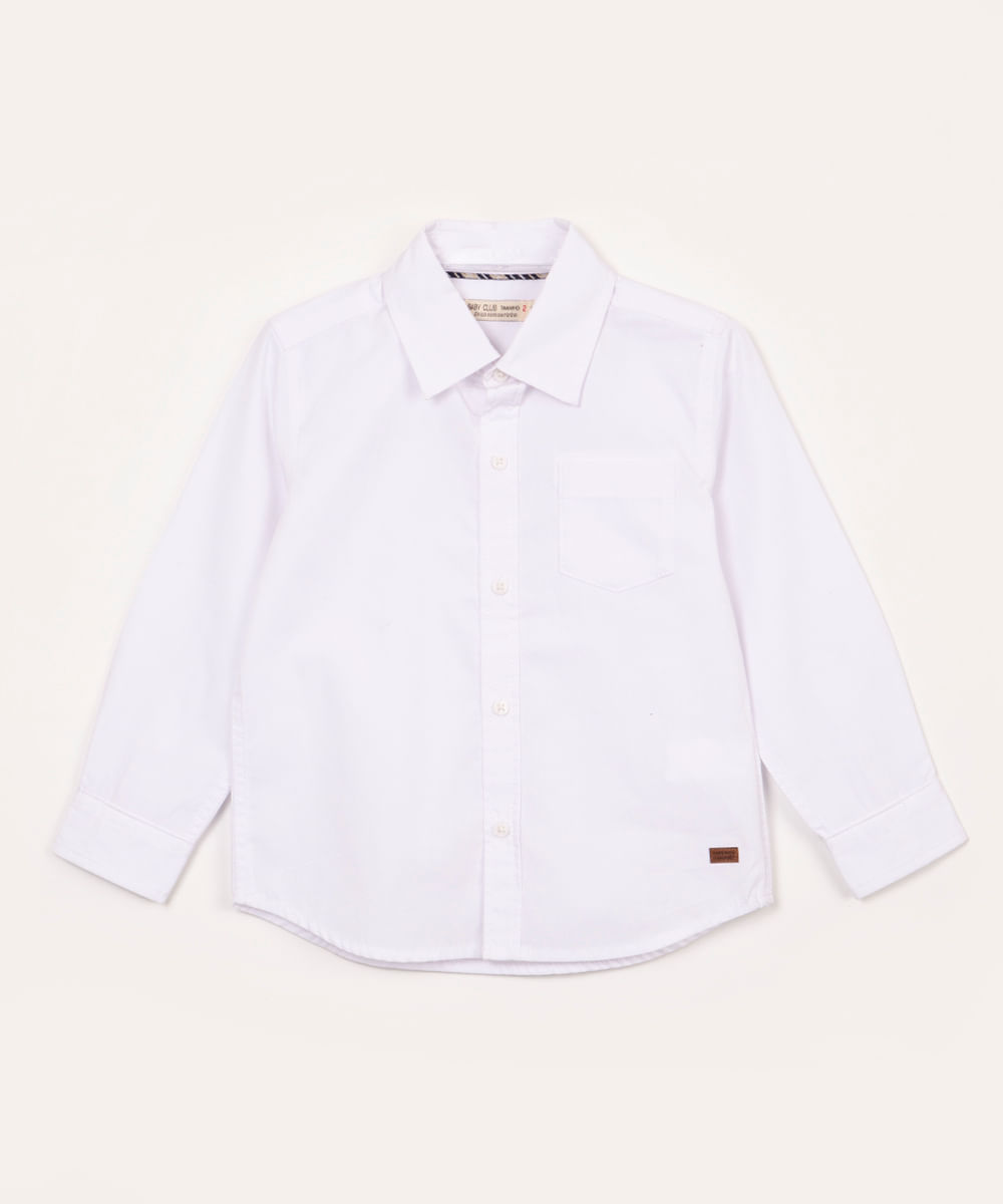 Blusa branca de renda infantil, camisa manga longa de algodão para