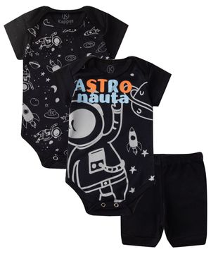 Kit Body Infantil 3 Peças Kappes Preto