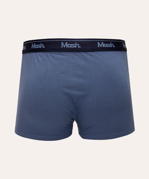 cueca de algodão boxer mash azul