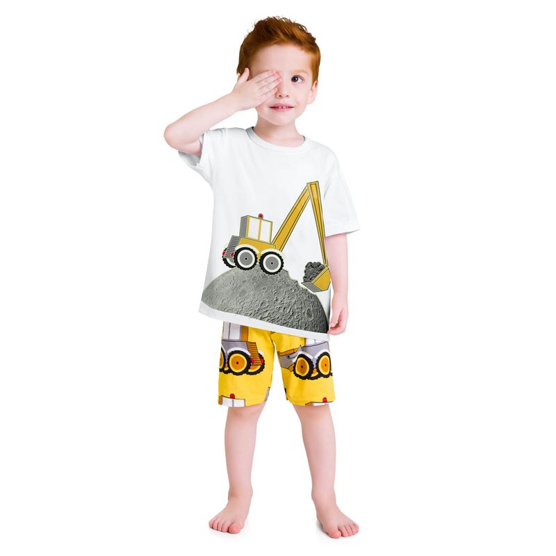 Carro - Pijama Masculino Curto que Brilha no Escuro