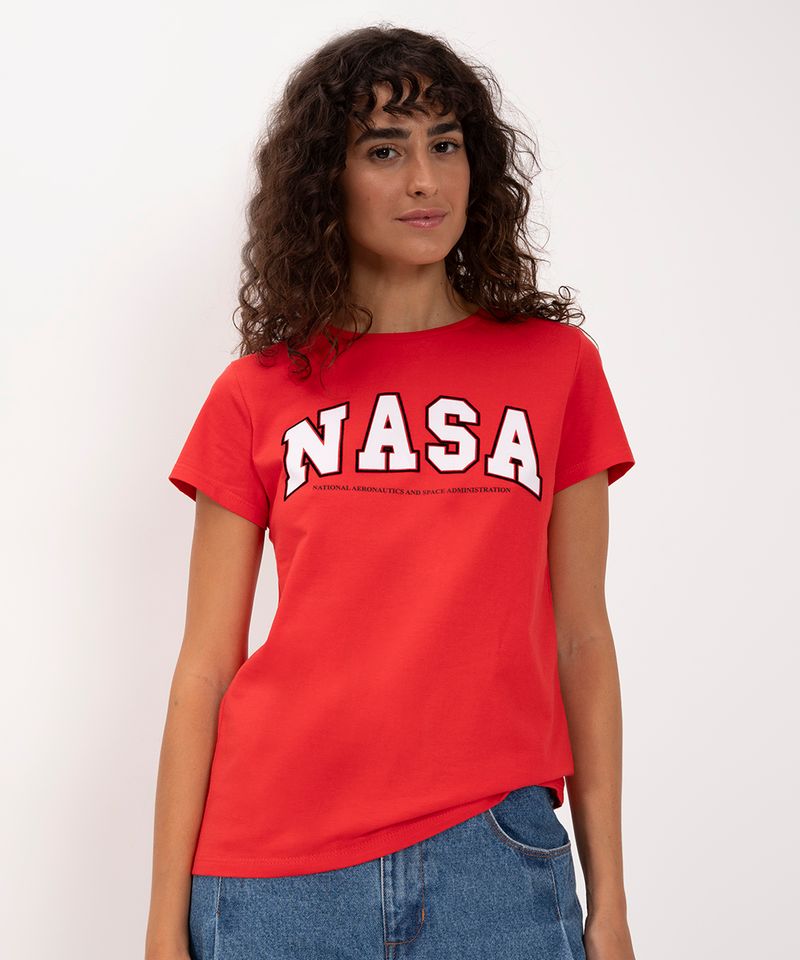 Camiseta nasa feminina store c&a