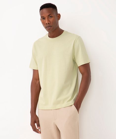 camiseta comfort malhão manga curta  verde claro