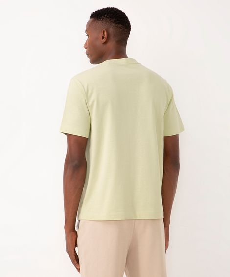 camiseta comfort malhão manga curta  verde claro