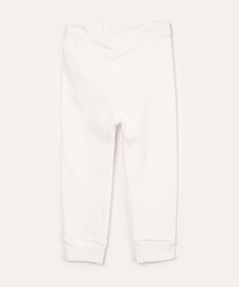 calça de moletom infantil com cordão off white