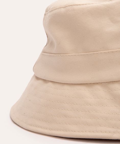 chapéu bucket de sarja bege
