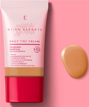 base líquida daily tint cream niina secrets 25ml cor 35 única