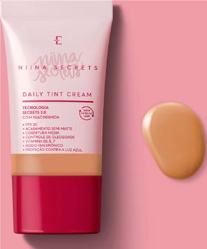 base líquida daily tint cream niina secrets 25ml cor 48 única