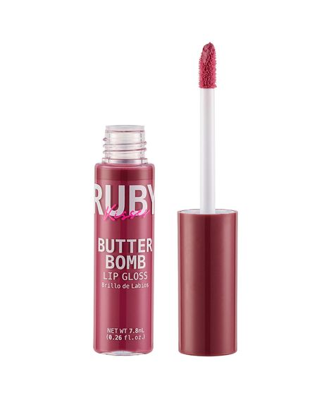 gloss ruby kisses butter bomb blushing única